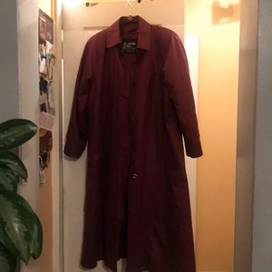 Burgundy London Fog Coat